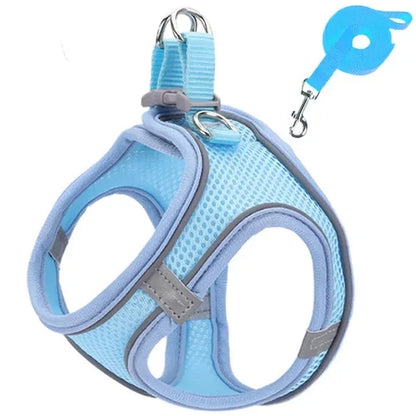 Reflective Adjustable Pet Harness & Leash Set